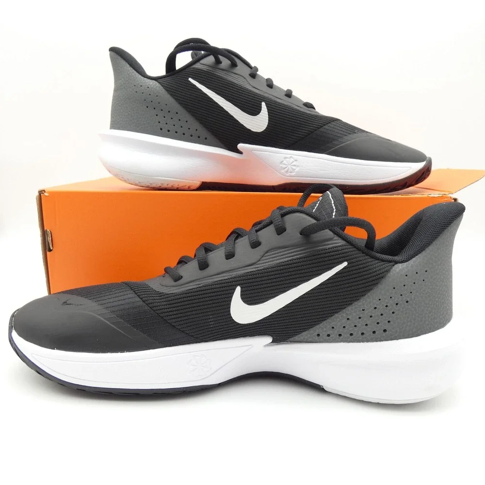 Nike Precision VII Mens 11 Black White Iron Grey Basketball Shoes FN4322-005 NEW